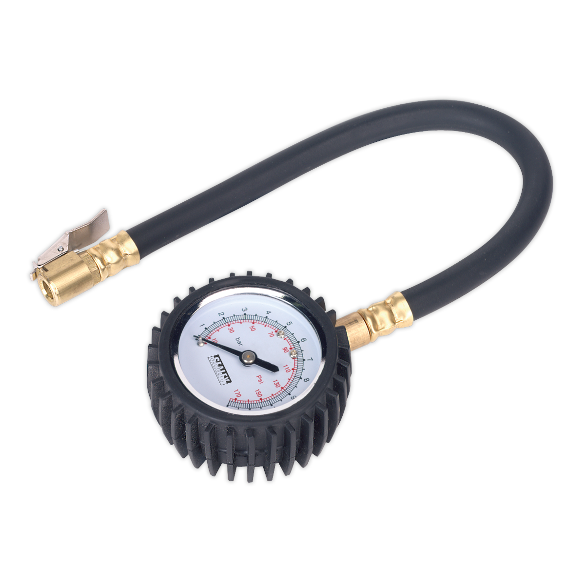 Sealey TST/PG6 Tyre Pressure Gauge with Clip-On Connector