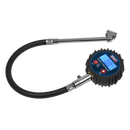 Sealey TST003 Digital Tyre Pressure Gauge with Twin Push-On Connector