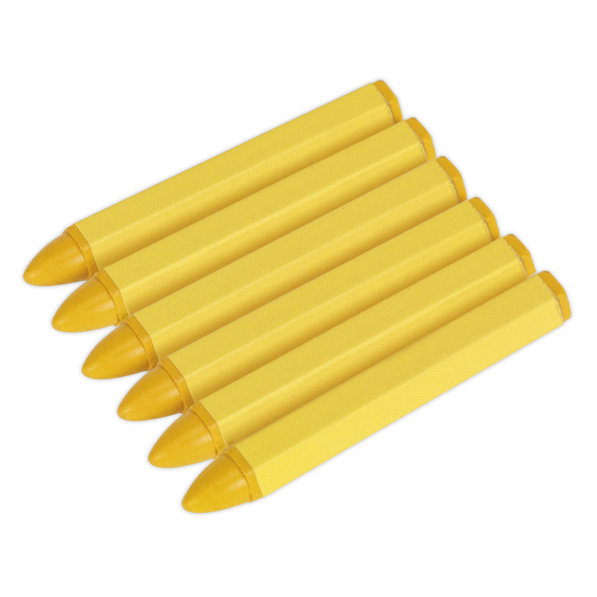 Sealey TST14 Yellow Tyre Marking Crayon - Pack of 6