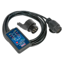 Sealey TST22 12V 13-Pin Towing Socket Tester - DVSA Approved