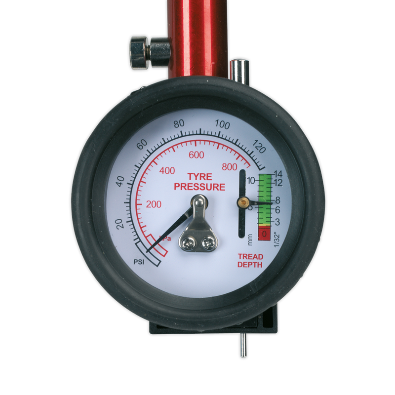 Sealey TSTPDG01 Tyre Pressure & Tyre Tread Depth Gauge
