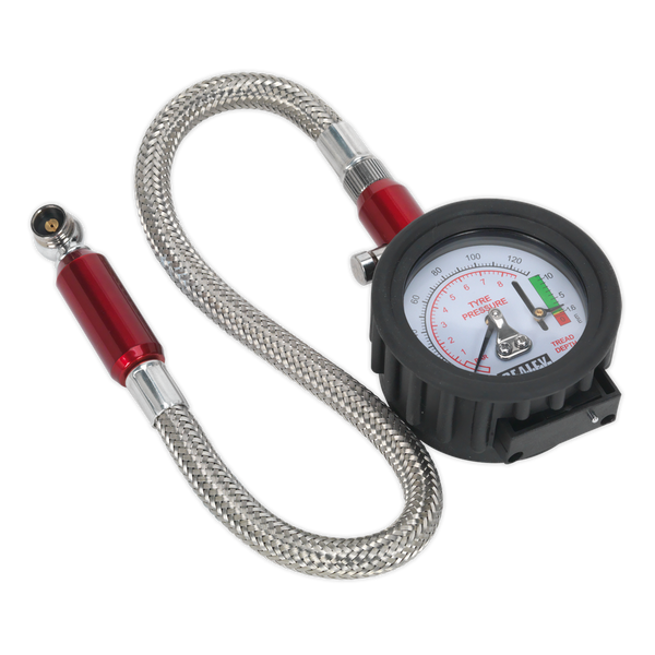 Sealey TSTPDG02 Tyre Pressure & Tread Depth Gauge with Flexible Hose