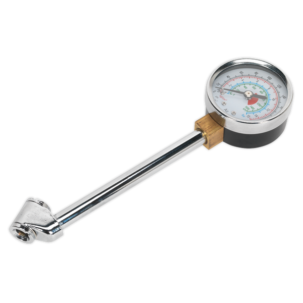 Sealey TSTPG34 Tyre Pressure Gauge with Twin Connector