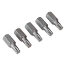 Sealey TX40S5 TRX-Star* T40 Bit Short - Pack of 5