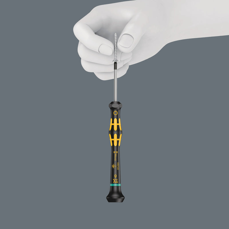 Wera 05030402001 1567 TORXÃ‚Â® HF ESD Kraftform Micro screwdriver with holding function for TORXÃ‚Â® screws, TX 6 x 40 mm