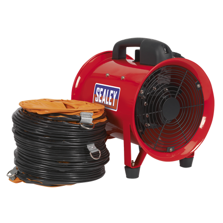 Sealey VEN200 ‚Äö√Ñ√∂‚àö‚Ä†‚àö‚àÇ¬¨¬®¬¨¬¢Diameter 200mm Portable Ventilator with 5m Ducting