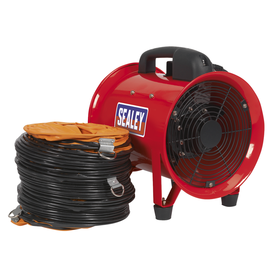 Sealey VEN200 ‚Äö√Ñ√∂‚àö‚Ä†‚àö‚àÇ¬¨¬®¬¨¬¢Diameter 200mm Portable Ventilator with 5m Ducting