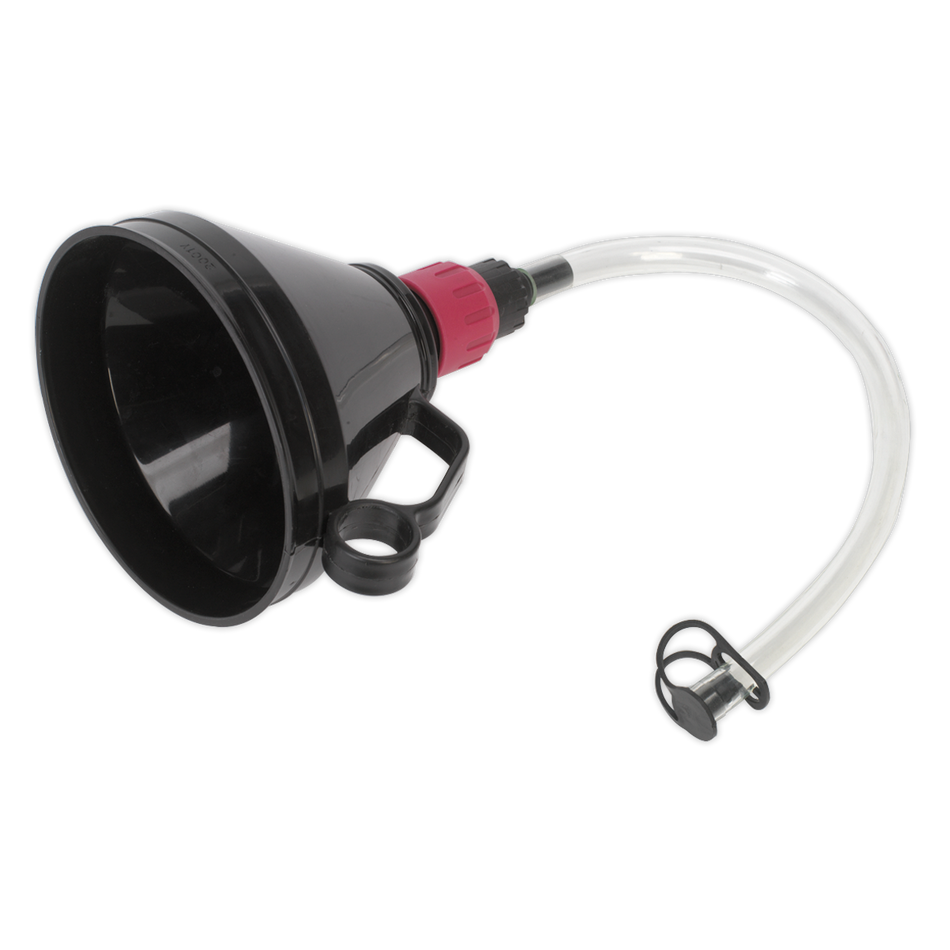 Sealey VFF1 ‚Äö√Ñ√∂‚àö‚Ä†‚àö‚àÇ¬¨¬®¬¨¬¢Diameter 160mm Valved Funnel with Flexible Spout & Filter