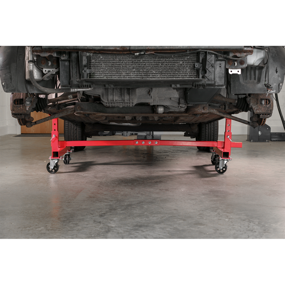 Sealey VMD001 900kg Adjustable 2-Post Vehicle Moving Dolly
