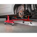 Sealey VMD001 900kg Adjustable 2-Post Vehicle Moving Dolly