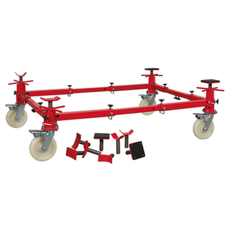 Sealey VMD002 900kg Adjustable 4 Post Vehicle Moving Dolly