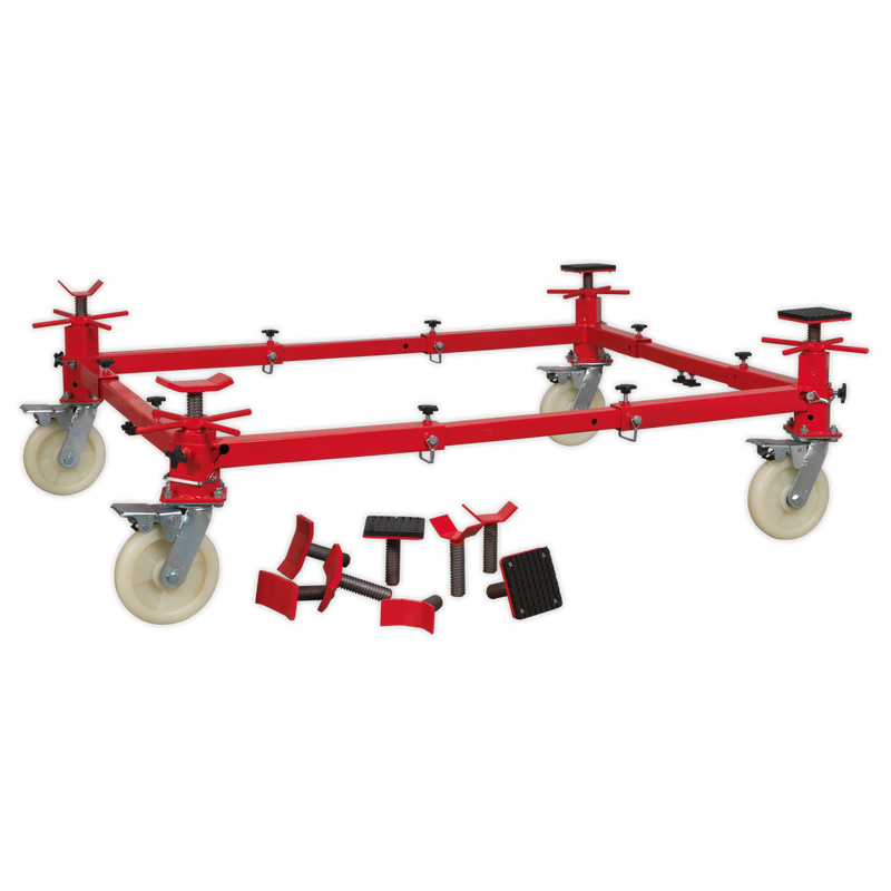 Sealey VMD002 900kg Adjustable 4 Post Vehicle Moving Dolly