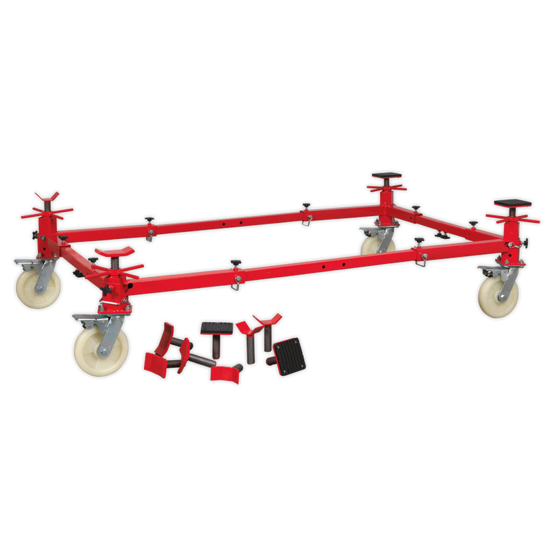 Sealey VMD002 900kg Adjustable 4 Post Vehicle Moving Dolly