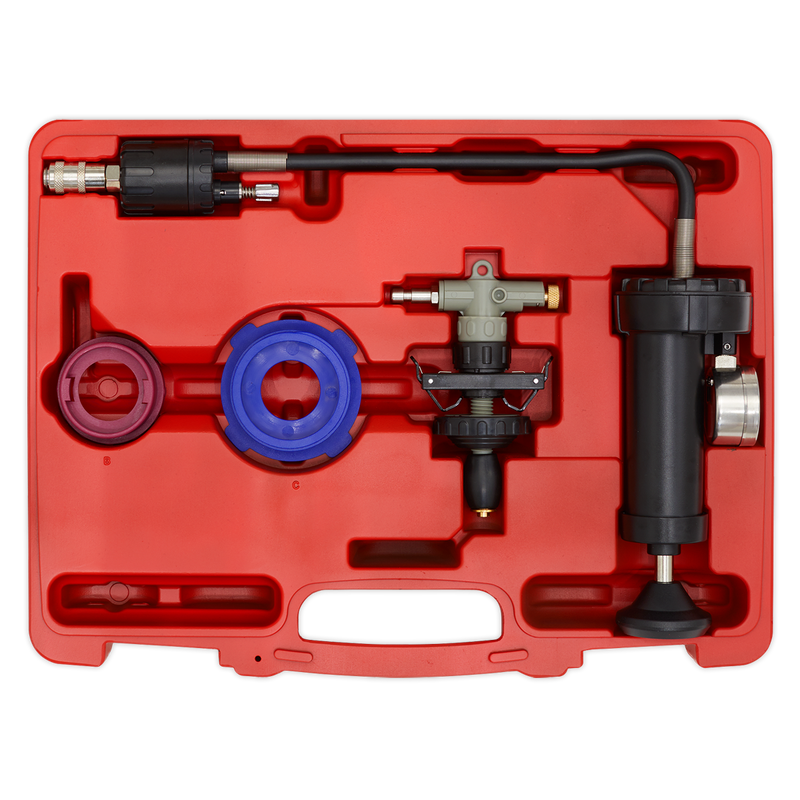 Sealey VS0012 4pc Cooling System Pressure Test Kit