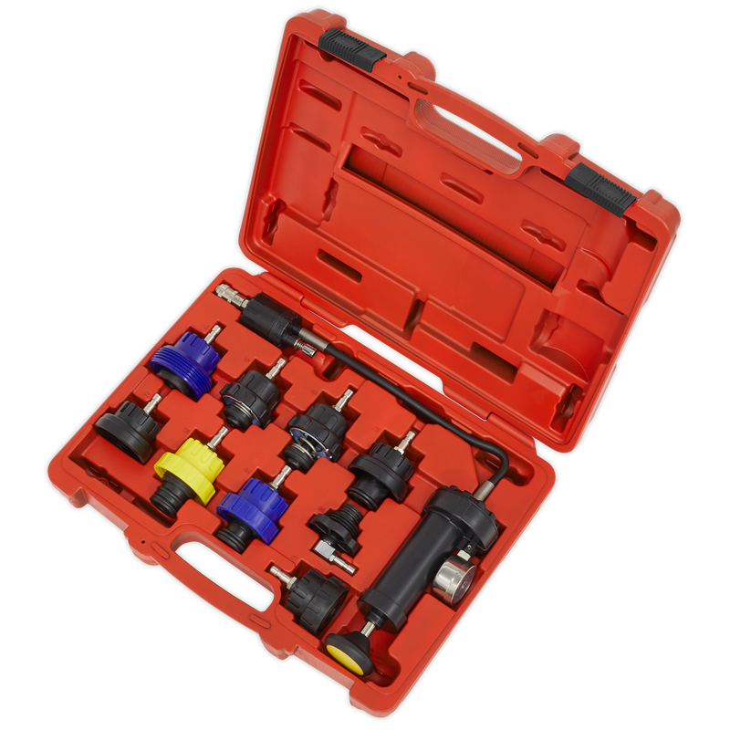 Sealey VS0013 10pc Cooling System Pressure Test Kit