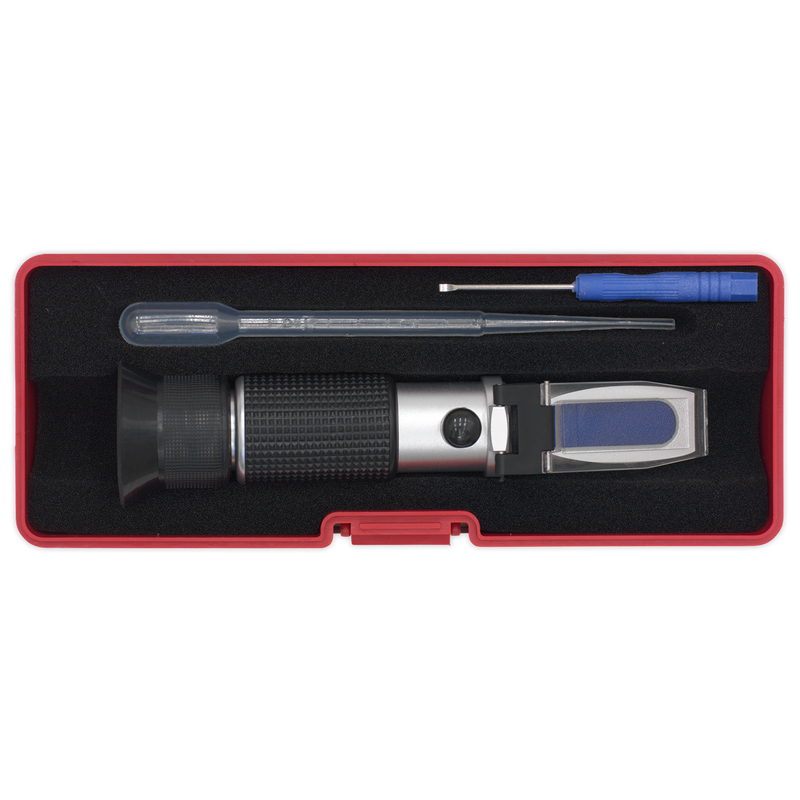 Sealey VS0052 Refractometer Antifreeze/Battery Fluid/Screenwash/AdBlue