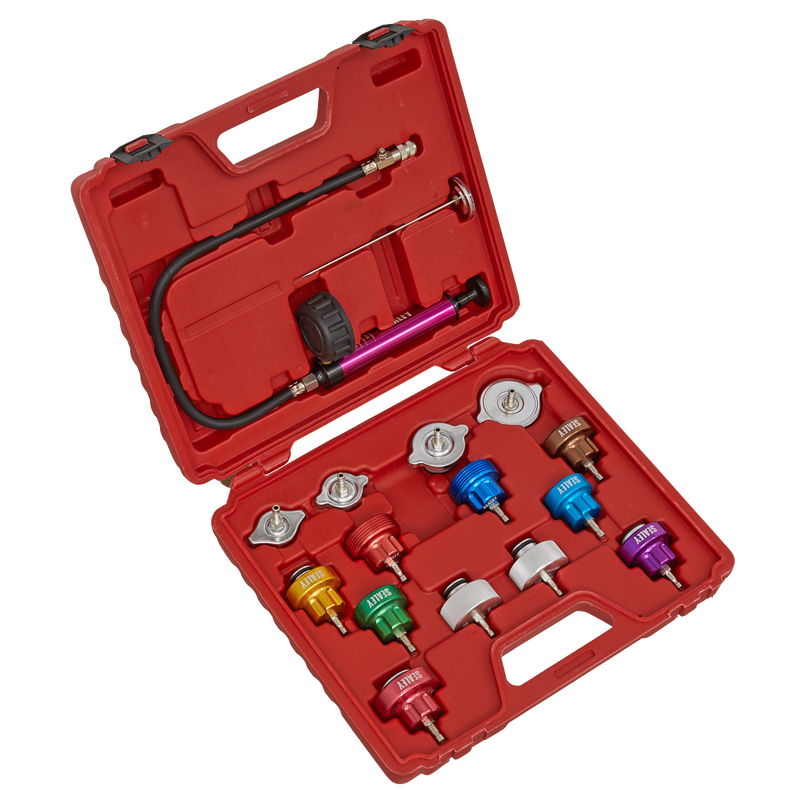 Sealey VS006 16pc Cooling System Pressure Test Kit