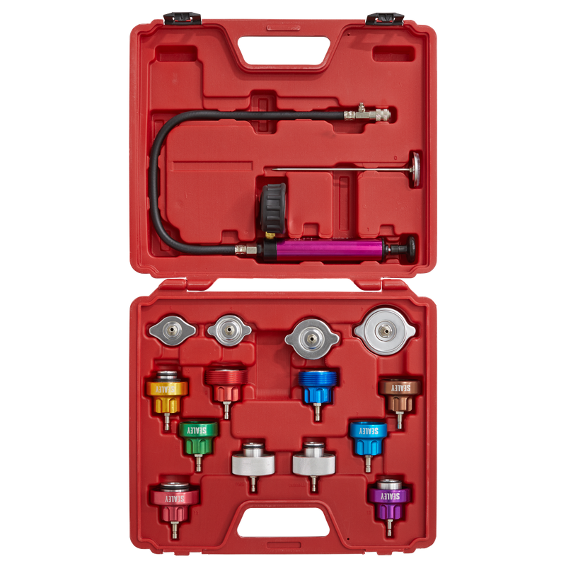 Sealey VS006 16pc Cooling System Pressure Test Kit