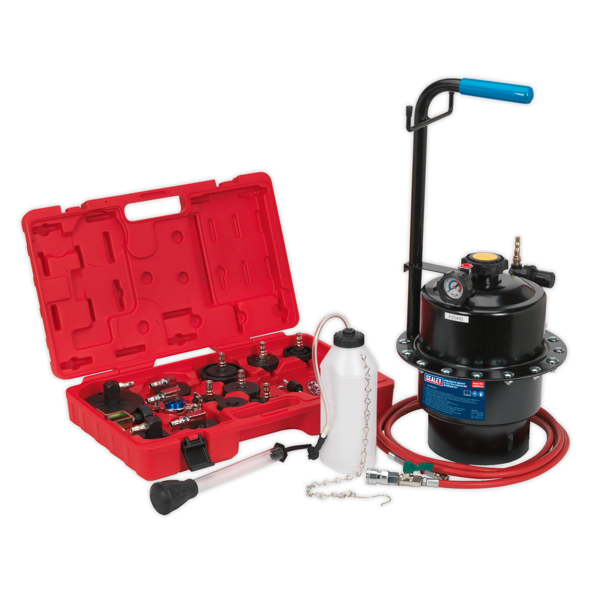 Sealey VS0204 Pneumatic Brake & Clutch Pressure Bleeder Kit