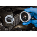 Sealey VS0204C4 Brake Pressure Bleeder Cap 45mm - Connector With Hose 90 degree