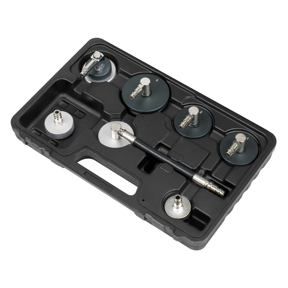Sealey VS0204C 7pc Brake & Clutch Pressure Bleeder Cap Set