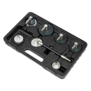 Sealey VS0204C 7pc Brake & Clutch Pressure Bleeder Cap Set