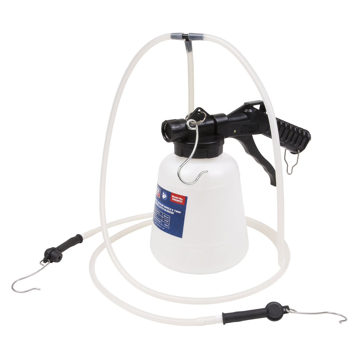 Sealey VS020TC 1L Pneumatic Vacuum Single & Twin Brake Caliper/Clutch Bleeder
