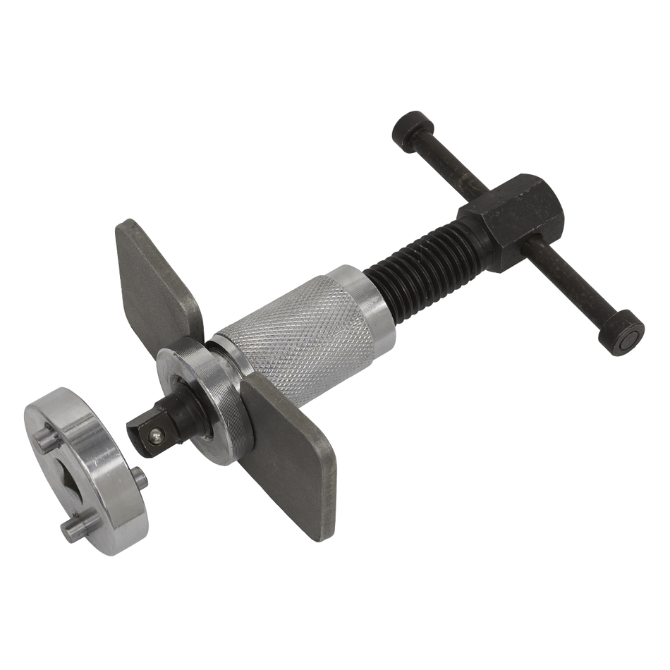 Sealey VS0247 Left-Handed Brake Piston Wind-Back Tool with Double Adaptor