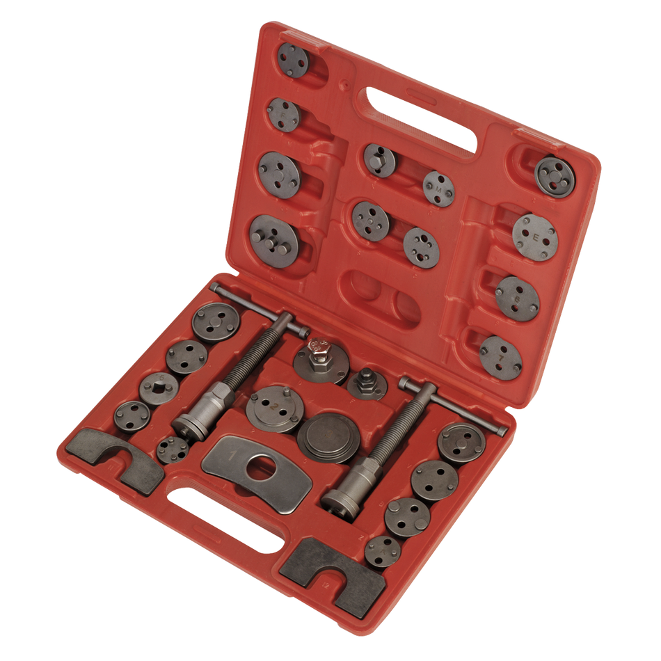 Sealey VS0285 30pc Brake Piston Wind-Back Tool Kit