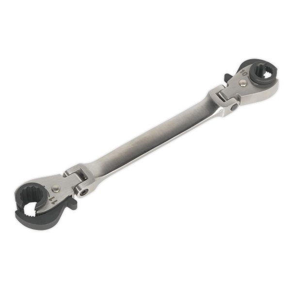 Sealey VS0347 10 & 11mm Flexi-Head Ratchet Brake Pipe Spanner