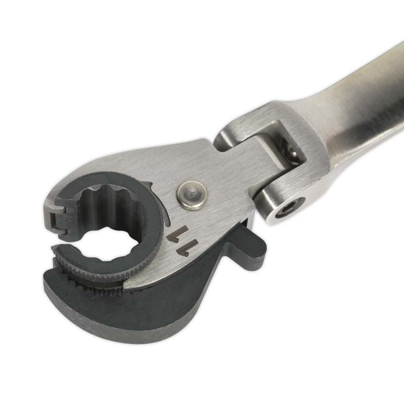 Sealey VS0347 10 & 11mm Flexi-Head Ratchet Brake Pipe Spanner