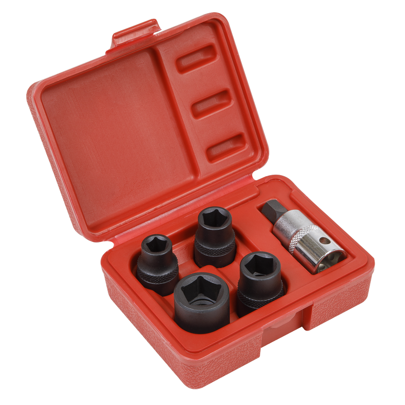 Sealey VS0464 5pc 1/2"Sq Drive Brake Caliper Socket Set