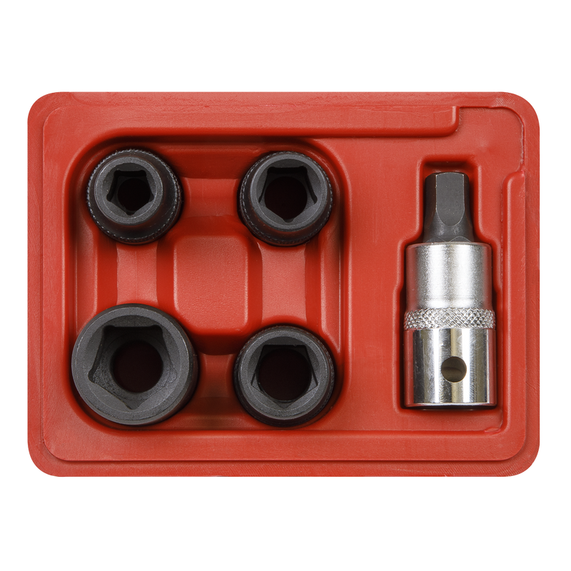 Sealey VS0464 5pc 1/2"Sq Drive Brake Caliper Socket Set