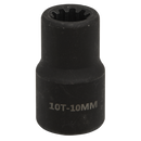Sealey VS0983 1/2"Sq Drive 10mm Brake Caliper Socket 10-Point