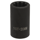 Sealey VS0984 1/2"Sq Drive 20mm Brake Caliper Socket 10-Point