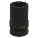 Sealey VS0986 1/2"Sq Drive 20mm Brake Caliper Socket 7-Point