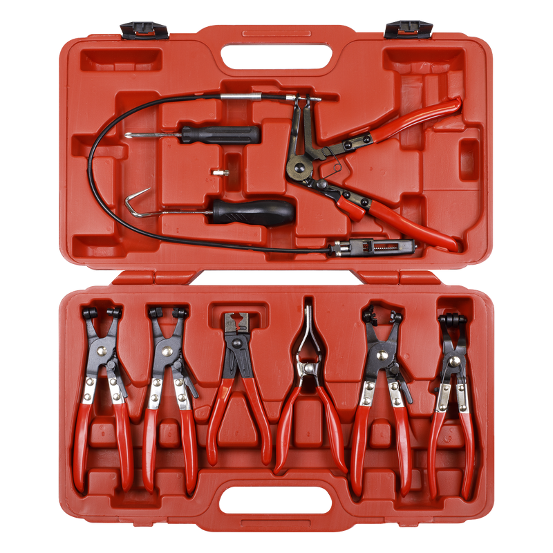 Sealey VS1662 9pc Hose Clip Removal Tool Set