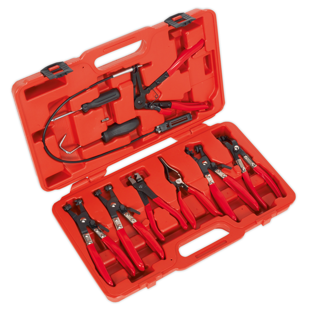 Sealey VS1662 9pc Hose Clip Removal Tool Set