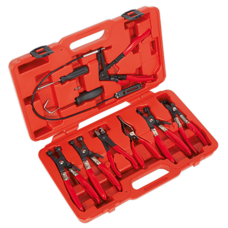 Sealey VS1662 9pc Hose Clip Removal Tool Set