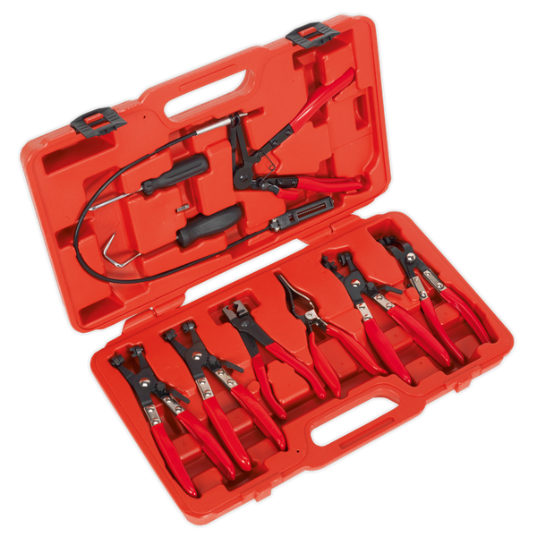 Sealey VS1662 9pc Hose Clip Removal Tool Set