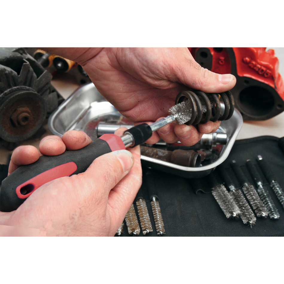 Sealey VS1800 20pc Cleaning & Decarbonising Brush Set