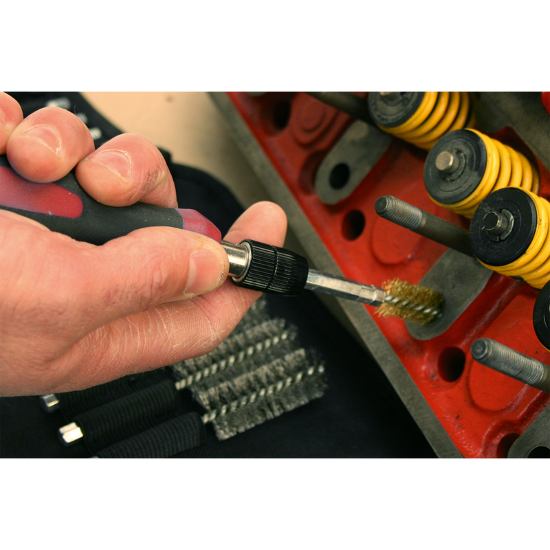 Sealey VS1800 20pc Cleaning & Decarbonising Brush Set
