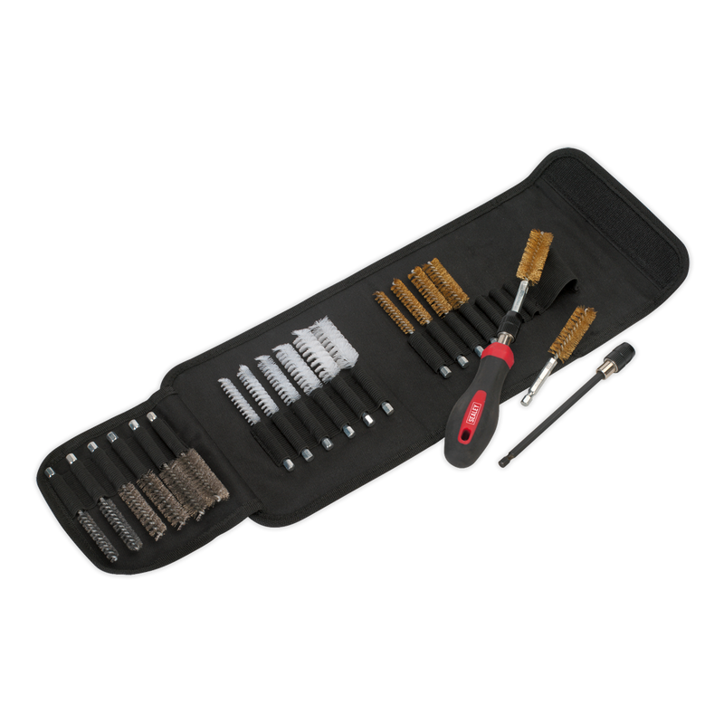 Sealey VS1800 20pc Cleaning & Decarbonising Brush Set