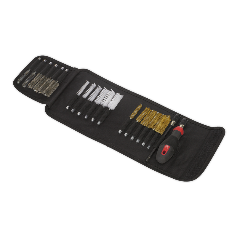 Sealey VS1800 20pc Cleaning & Decarbonising Brush Set