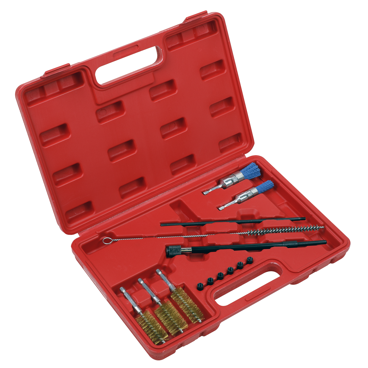 Sealey VS1900 14pc Injector Bore Cleaning Brush Set
