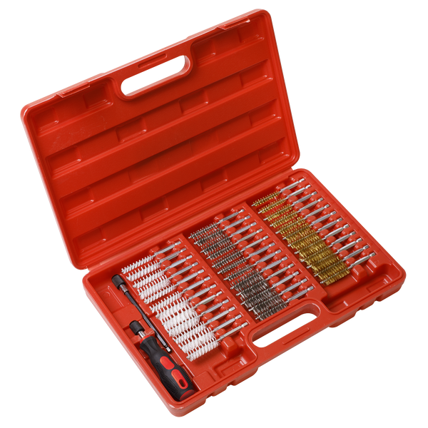 Sealey VS1910 38pc Cleaning Brush Set Injector Bore