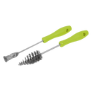 Sealey VS1920 2pc Injector Bore Cleaning Brush Set