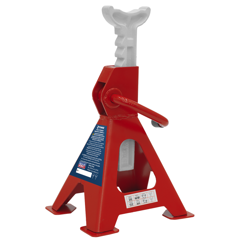 Sealey VS2002 Ratchet Type Axle Stands (Pair) 2tonne Capacity per Stand