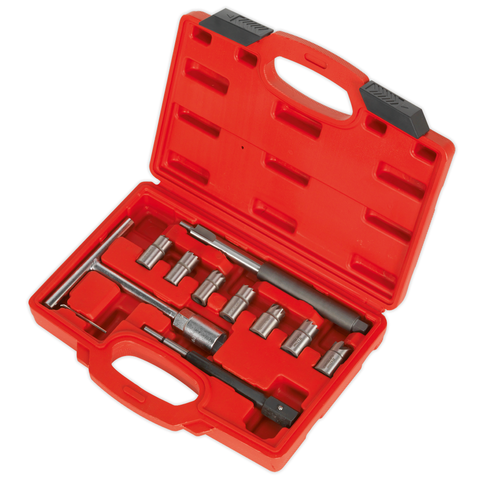 Sealey VS2055 10pc Diesel Injector Seat Cleaner Set