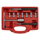 Sealey VS2055 10pc Diesel Injector Seat Cleaner Set